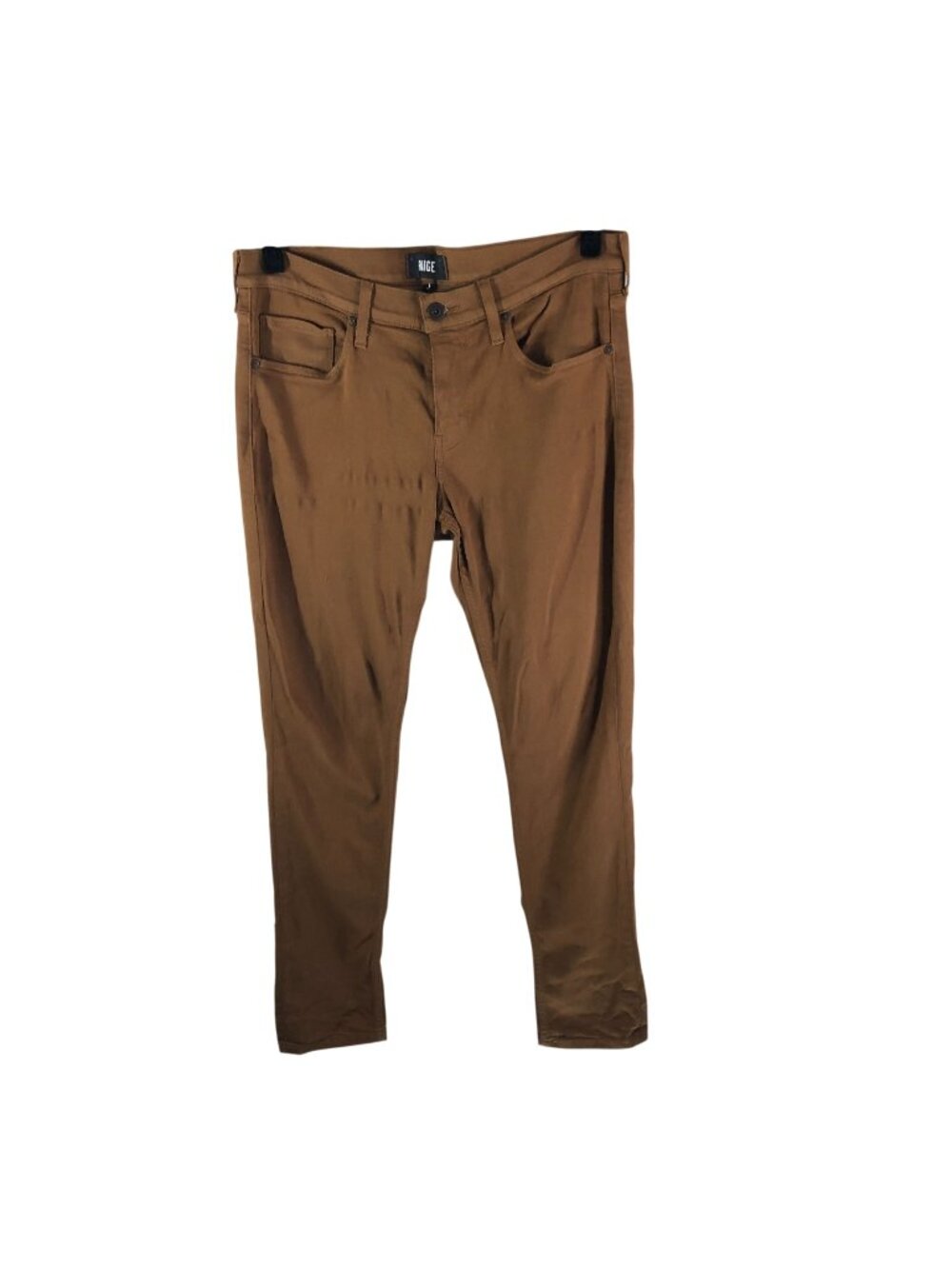 Paige Mens Jeans Croft Skinny Amber Honey Brown 33